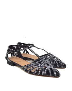Ballerine con Borchiette Eleganti a Punta SlingBack CAFFéNero Nere