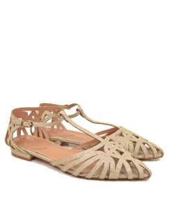 Ballerine con Borchiette Eleganti a Punta SlingBack CAFFéNero Laminato