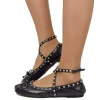 Ballerine DIVINE FOLLIE Donna Nere Punta Squadrata con Borchie Made in