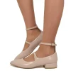 Ballerine Donna a Punta color Carne Mary Jane Made in Italy