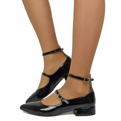 Ballerine Donna a Punta Nere Mary Jane Made in Italy