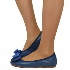 Ballerine in Nappa Beige Elasticizzate con Zeppetta interna