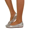Ballerine in Nappa Elasticizzate con Morsetto e Zeppetta Interna