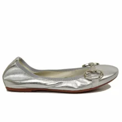 Ballerine in Nappa Elasticizzate con Morsetto e Zeppetta Interna