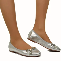 Ballerine in Nappa Elasticizzate con Morsetto e Zeppetta Interna