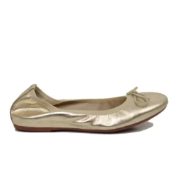 Ballerine in Nappa Platino Elasticizzate con Zeppetta interna