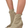 Beige Suede Summer Ankle Boots – 9 cm Heel, Lightweight & Comfortable