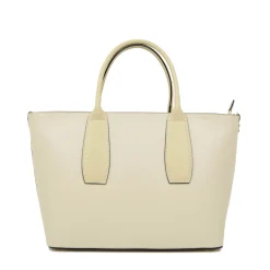 Borsa Donna a Mano con Tracolla Removibile Beige Made in Italy