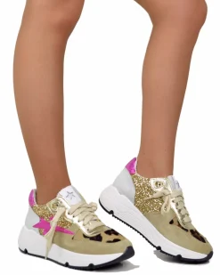 Denim Sneakers – Glitter, Leopard Print & Suede – Spring/Summer