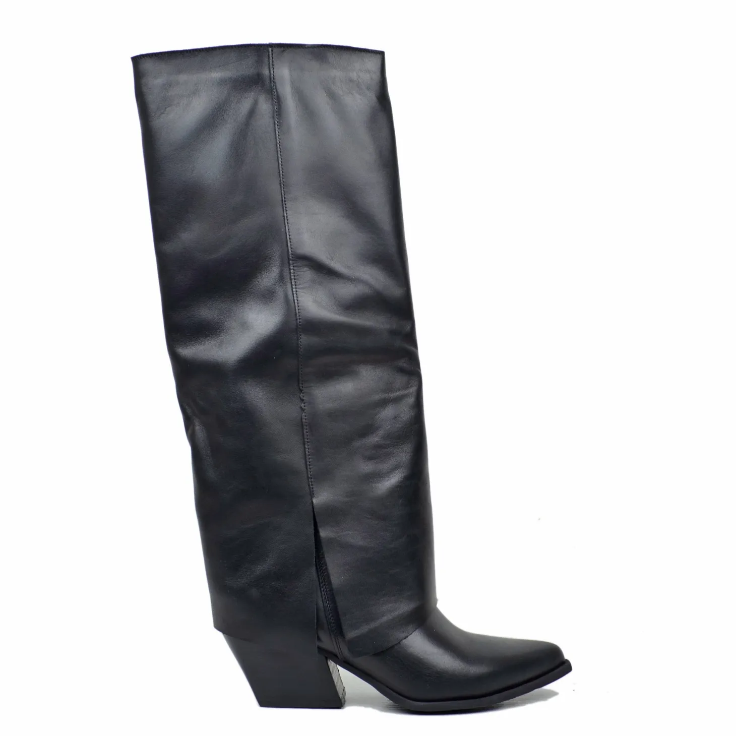 Elegant High Boots with Gaiter Cone Heel 7 cm comfortable heel