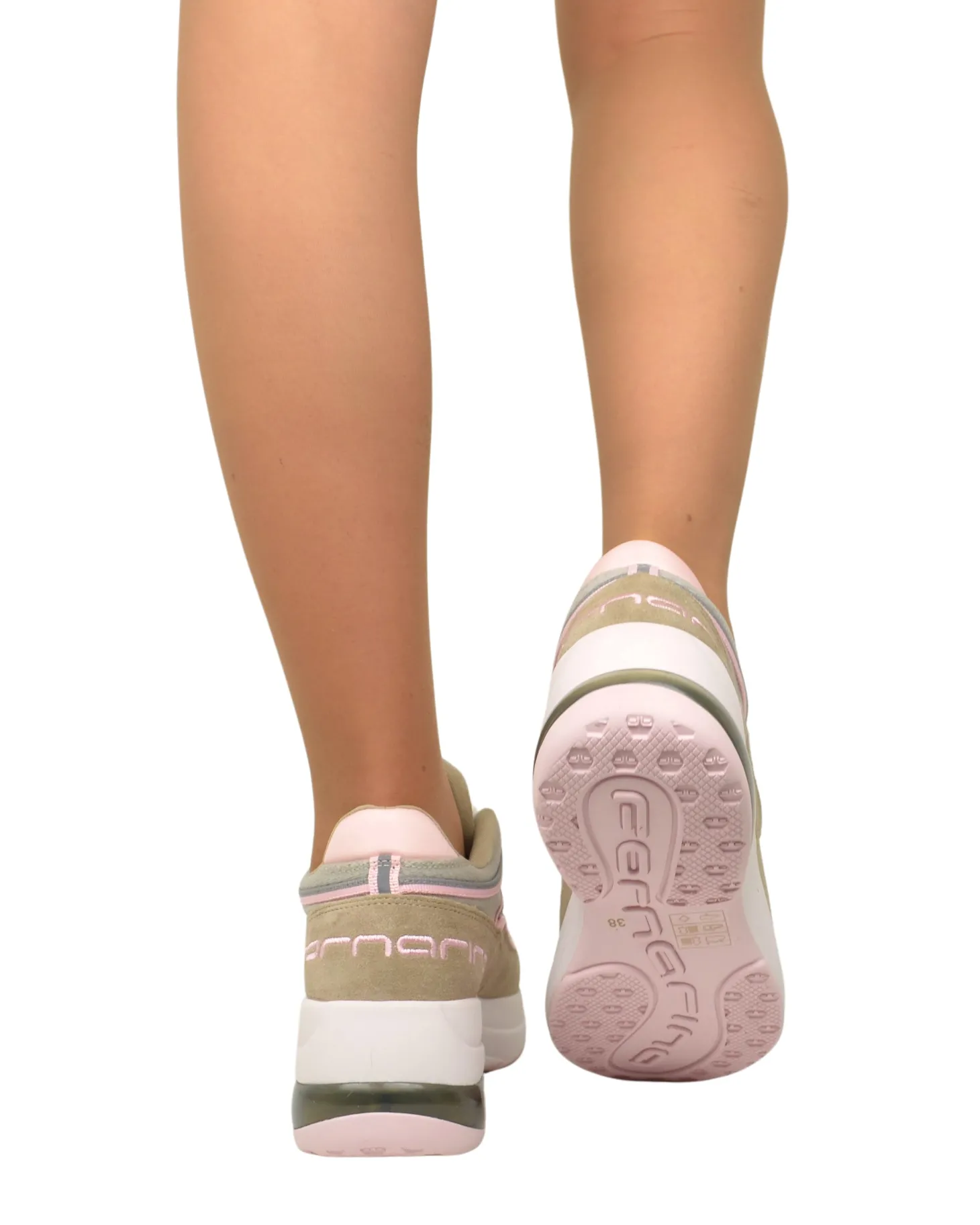 Fornarina Bubble Lacci Platform Zeppa UP SAND Rosa Originali stile ann