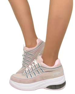 Fornarina Bubble Laced Platform Wedge – UP PINK, Original 90s Style