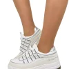 Fornarina Bubble Platform Sneakers with Laces – UP WHITE, 90s Style