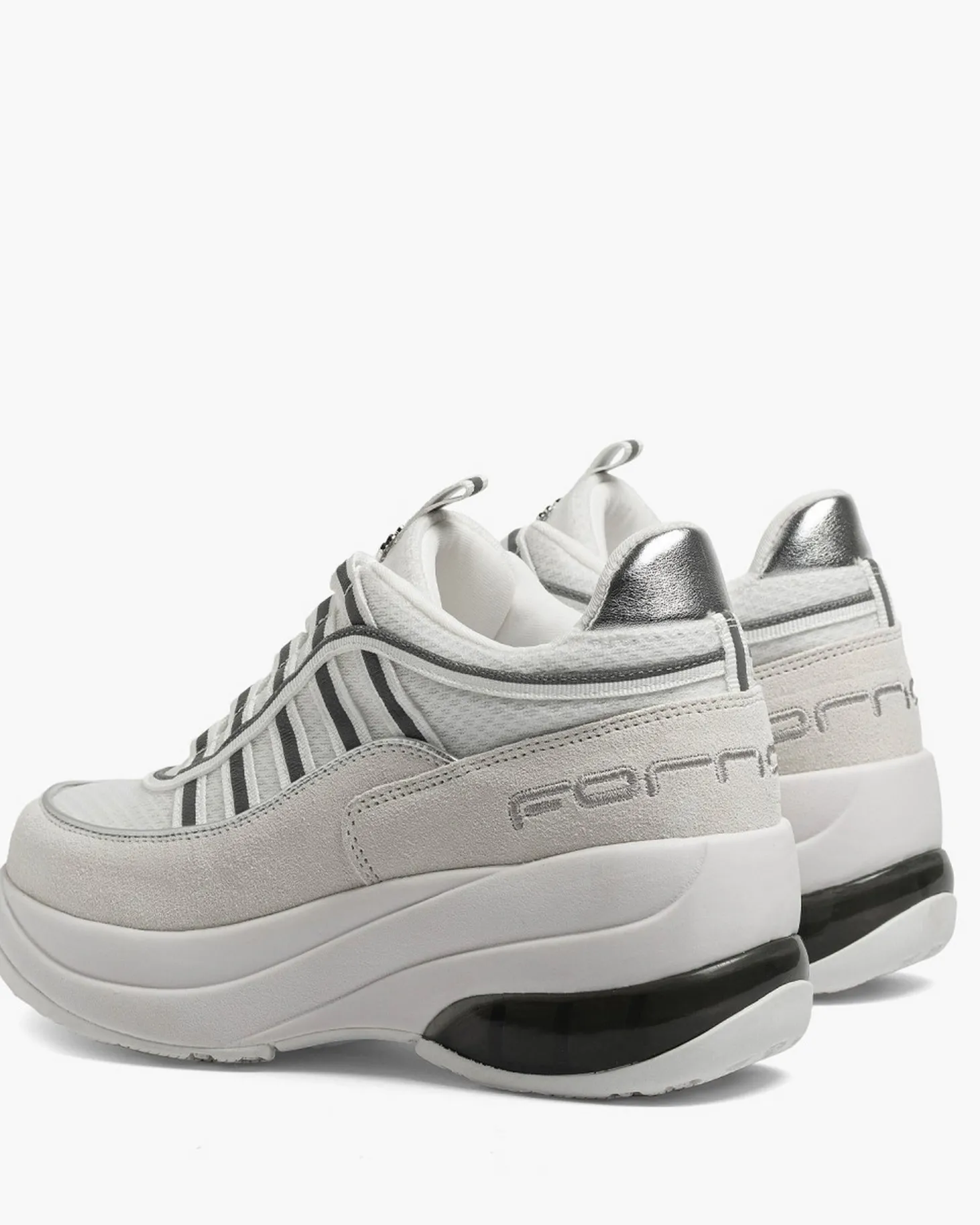 Fornarina Bubble Platform Sneakers with Laces – UP WHITE, 90s Style