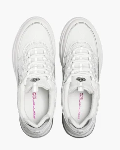Fornarina Bubble Platform Sneakers with Laces – UP WHITE, 90s Style