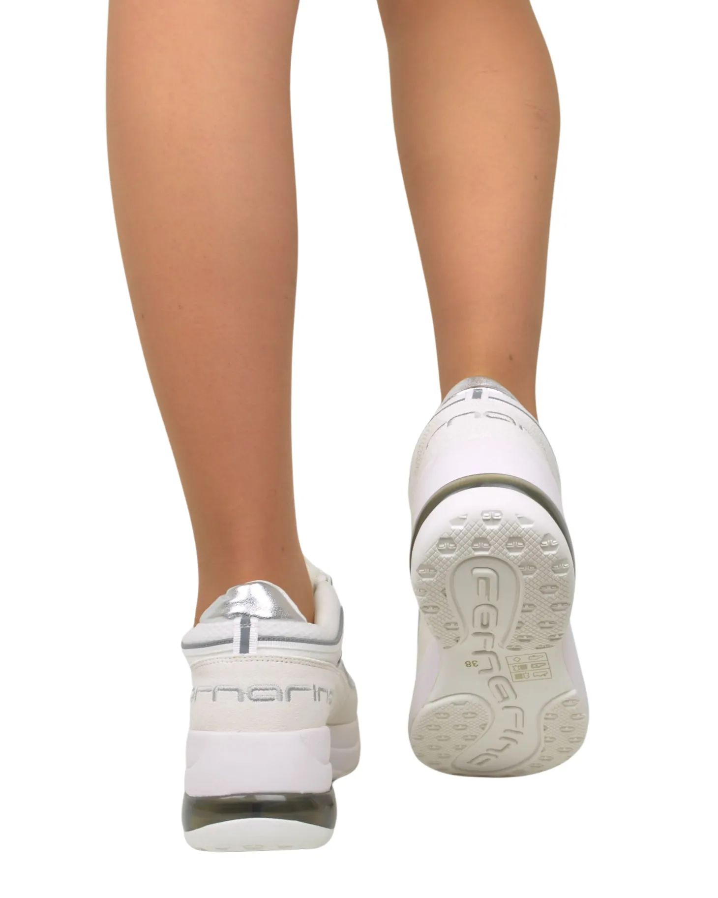 Fornarina Bubble Platform Sneakers with Laces – UP WHITE, 90s Style