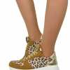 Leopard Print Wedge Sneakers – Spring/Summer Collection – DIVINE FOLLI