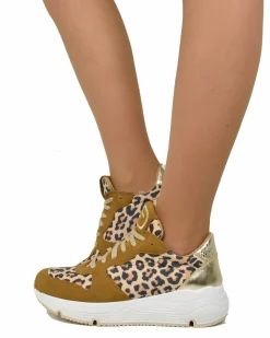 Leopard Print Wedge Sneakers – Spring/Summer Collection – DIVINE FOLLI