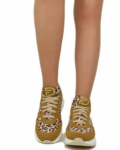 Leopard Print Wedge Sneakers – Spring/Summer Collection – DIVINE FOLLI