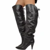 Overknee Leather Stiletto Heel Elegant Knee High Boots