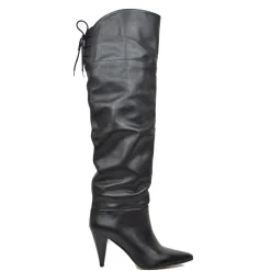 Overknee Leather Stiletto Heel Elegant Knee High Boots