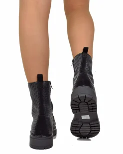 Perforated Summer Combat Boots – Genuine Leather, Suede Toe, Light Lug
