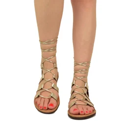 Salento Sandals Slave Gladiator Platinum Insole by Kikkiline