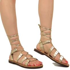 Salento Sandals Slave Gladiator Platinum Insole by Kikkiline