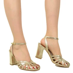 Sandali Donna a Ragnetto color Argento Made in Italy