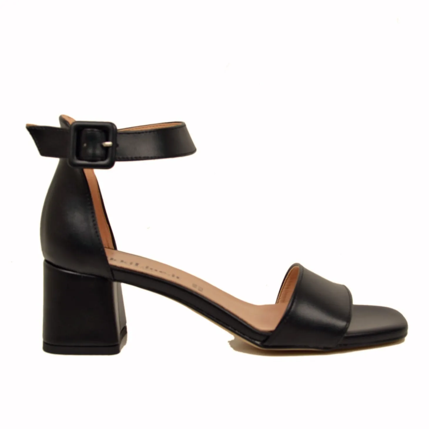 Sandali Donna Neri con Cinturino Regolabile Made in Italy