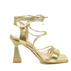 Sandali Donna Platino con Tacco Alto Made in Italy