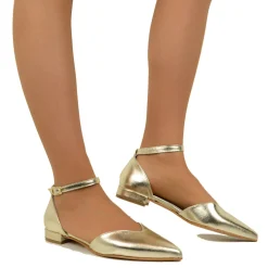 Sandali Donna Platino in Pelle con Cinturino Made in Italy