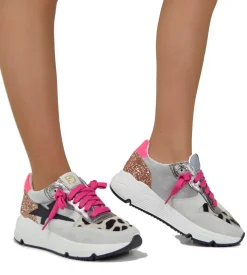 Spring/Summer Sneakers in Fuchsia and Ice Leather