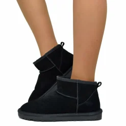 Stivaletti con Pelo Ultra Mini in Pelle Scamosciata Imbottiti in 100%