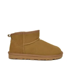 Stivaletti con Pelo Ultra Mini in Pelle Scamosciata Imbottiti in 100%