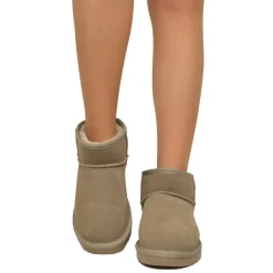 Stivaletti con Pelo Ultra Mini in Pelle Scamosciata Imbottiti in 100%