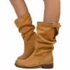 Stivali Biker Basic Boots MADE IN ITALY in Pelle Cuoio