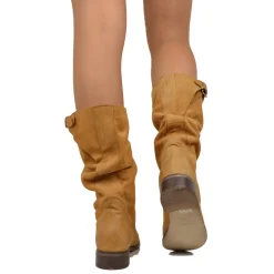 Stivali Biker Basic Boots MADE IN ITALY in Pelle Cuoio