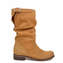 Stivali Biker Basic Boots MADE IN ITALY in Pelle Cuoio