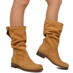 Stivali Biker Basic Boots MADE IN ITALY in Pelle Cuoio