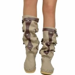 Stivali Indianini Taupe e Marroni Made in Italy