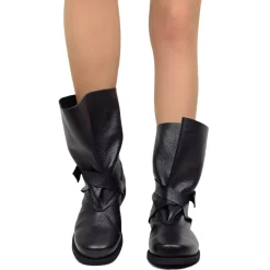 Stivali Polpacci Grossi Black Biker Boots