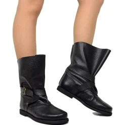 Stivali Polpacci Grossi Black Biker Boots