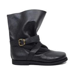 Stivali Polpacci Grossi Black Biker Boots