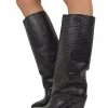 Tall Perforated Cowboy Boots – Summer Edition, Genuine Leather, Leathe