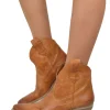 Texan Ankle Boots with Black Leather Zip