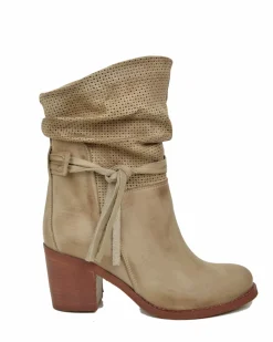 Women's Leather Ankle Boots – Vintage Gradient Effect – Made in Italy